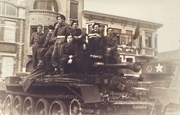 Czechoslovak soldiers near dunkirk just after the German surrender